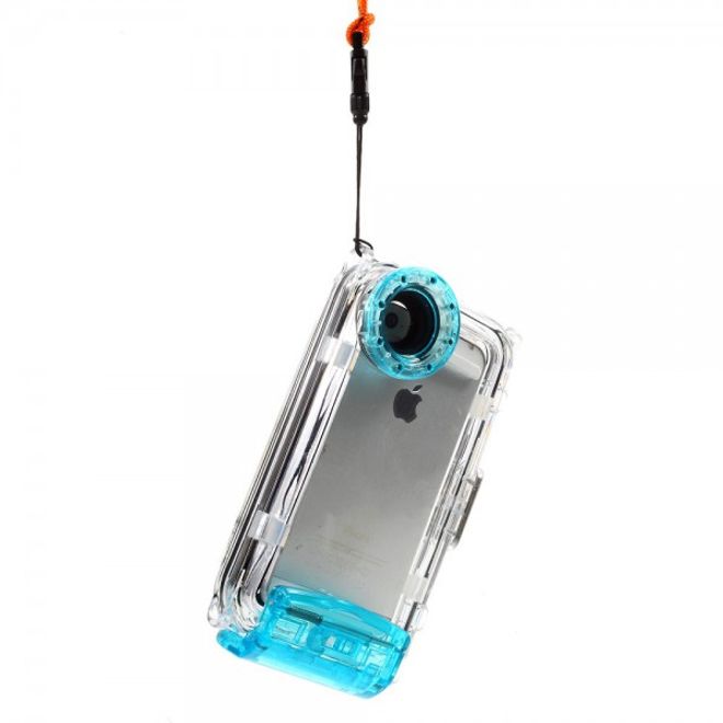 iPhone SE/5S/5 Wasserdichte Hart Plastik Case Hülle mit IPX8 Zertifizierung (bis 40m wasserdicht) - blau