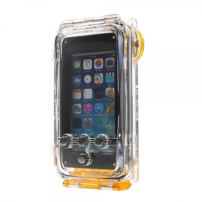 iPhone SE/5S/5 Wasserdichte Hart Plastik Case Hülle mit IPX8 Zertifizierung (bis 40m wasserdicht) - orange