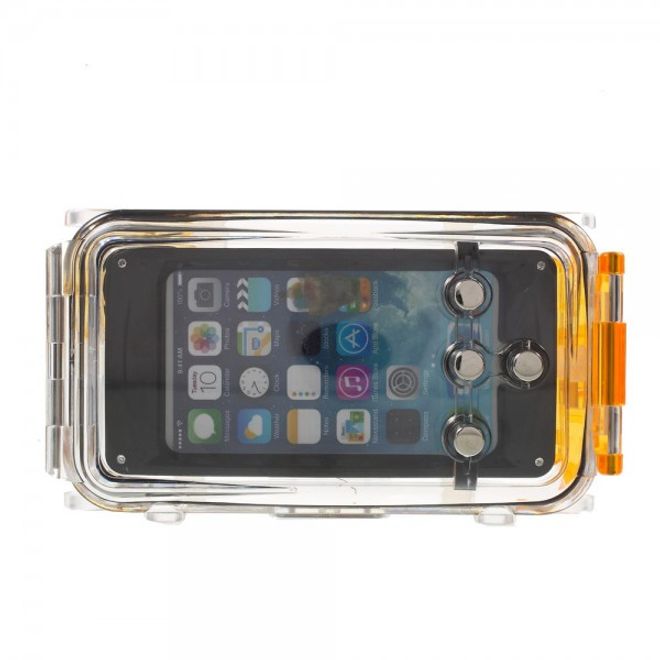 iPhone SE/5S/5 Wasserdichte Hart Plastik Case Hülle mit IPX8 Zertifizierung (bis 40m wasserdicht) - orange