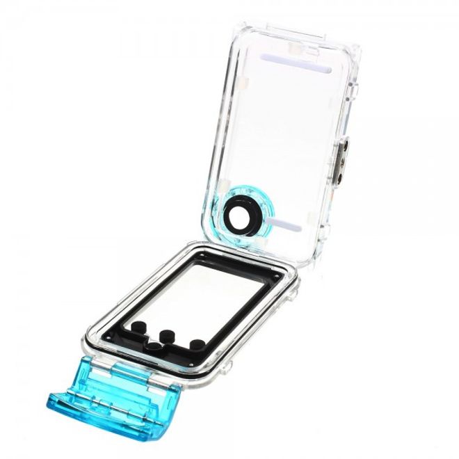 iPhone SE/5S/5 Wasserdichte Hart Plastik Case Hülle mit IPX8 Zertifizierung (bis 40m wasserdicht) - blau