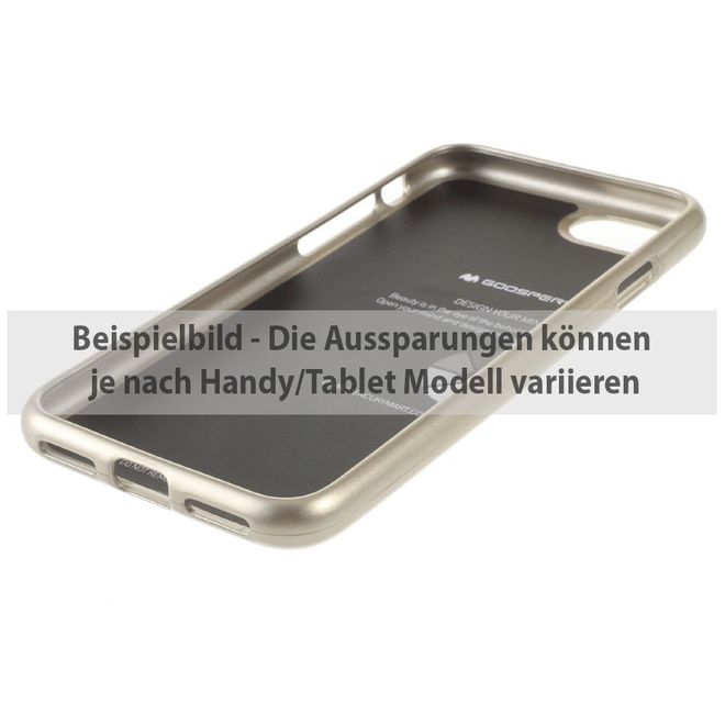 Goospery - Hülle für Samsung Galaxy C7 - TPU Soft Case - Jelly Series - gold