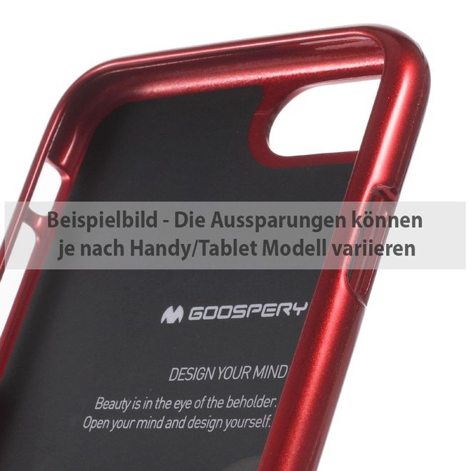 Goospery - Hülle für Samsung Galaxy C7 - TPU Soft Case - Jelly Series - rot