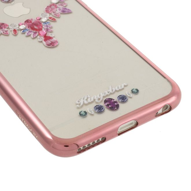 Kingxbar - Handyhülle für iPhone 6 Plus/6S Plus - Case aus Plastik und Swarovski Steinen - Anhänger