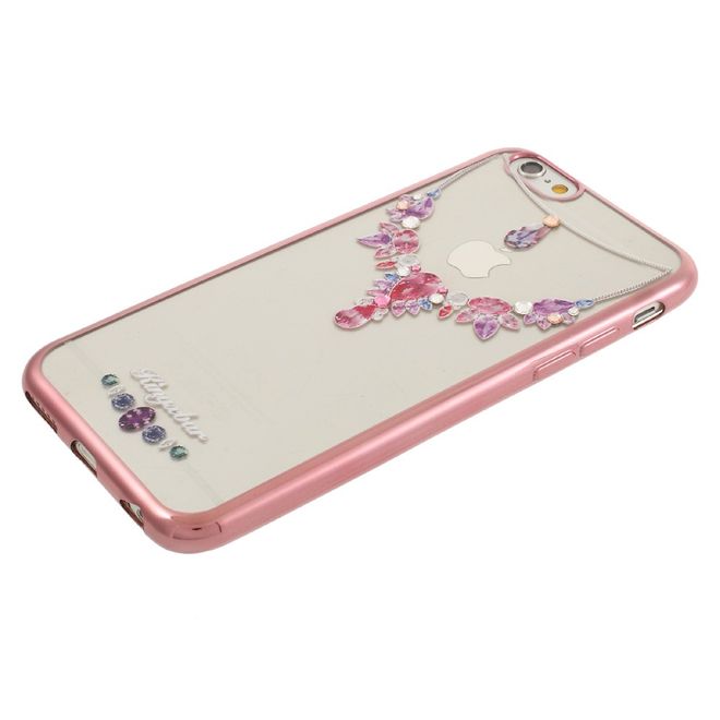 Kingxbar - Handyhülle für iPhone 6 Plus/6S Plus - Case aus Plastik und Swarovski Steinen - Anhänger