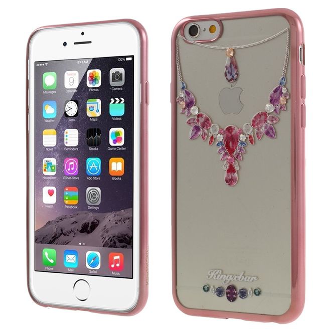 Kingxbar - Handyhülle für iPhone 6 Plus/6S Plus - Case aus Plastik und Swarovski Steinen - Anhänger