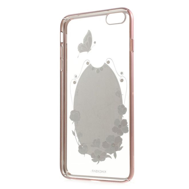 Kingxbar - iPhone 6 Plus/6S Plus Handyhülle - Case aus Hartplastik - mit Herz - pink
