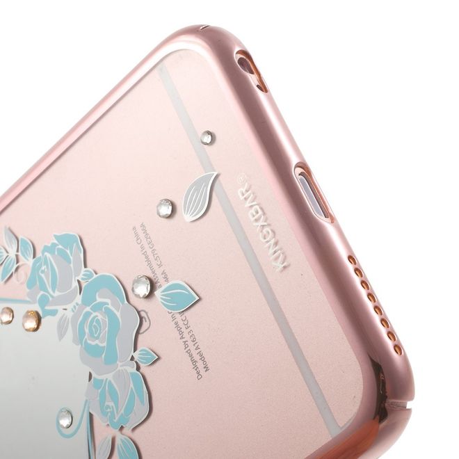 Kingxbar - iPhone 6 Plus/6S Plus Handyhülle - Cover aus Plastik und mit Swarovksi Steinen - Spiegel