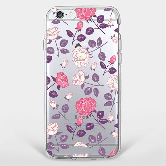 iPhone 6 Plus/6S Plus Phone Case - TPU Soft Case - Small Roses