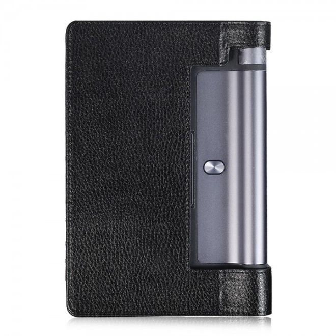 Lenovo Yoga Tab 3 8.0 Classic Leather Cover Case with Lychee Texture - Black
