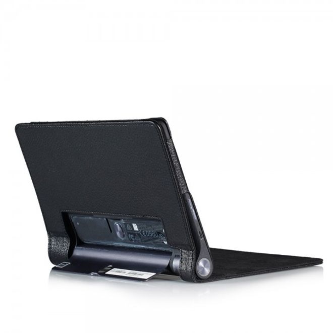 Lenovo Yoga Tab 3 8.0 Classic Leather Cover Case with Lychee Texture - Black