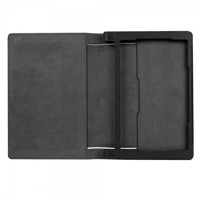Lenovo Yoga Tab 3 8.0 Leder Case Hülle mit Litchitextur - schwarz
