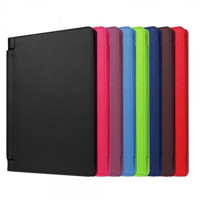 Lenovo Yoga Tab 3 8.0 Leder Case Hülle mit Litchitextur - schwarz