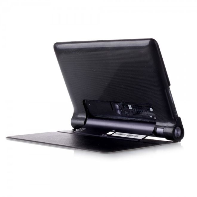 Lenovo Yoga Tab 3 8.0 Stylish Leather Case Tablet Cover with Stand Function - Black