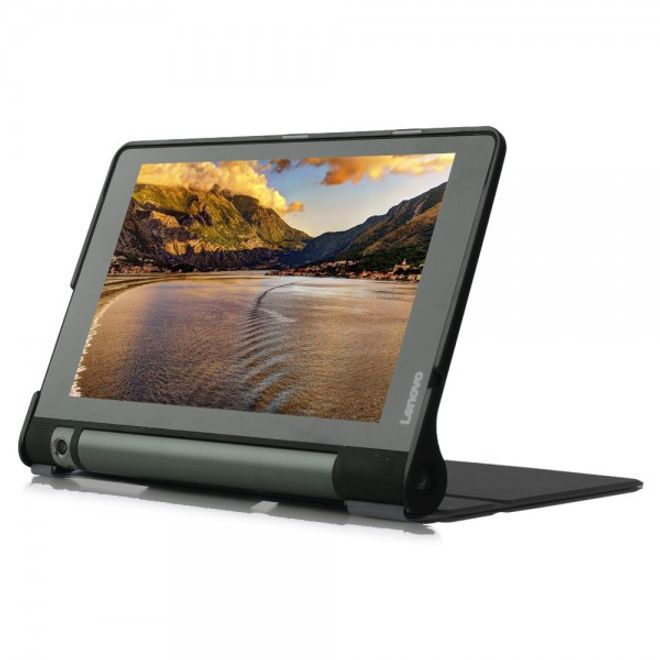 Lenovo Yoga Tab 3 8.0 Stylish Leather Case Tablet Cover with Stand Function - Black