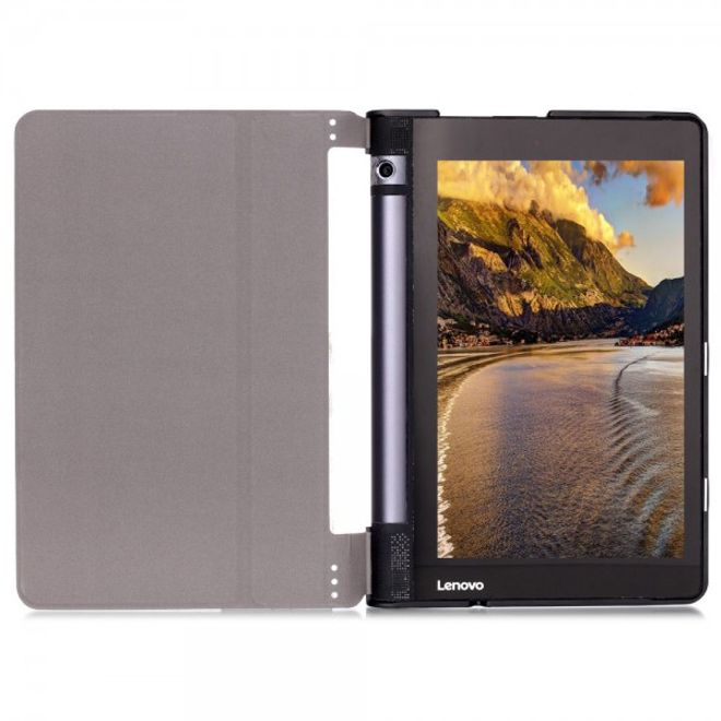 Lenovo Yoga Tab 3 8.0 Stylish Leather Case Tablet Cover with Stand Function - Black