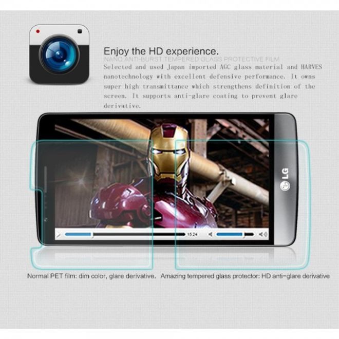 LG G3S Nillkin Amazing H Anti-Explosions Schutzfolie aus gehärtetem Glas
