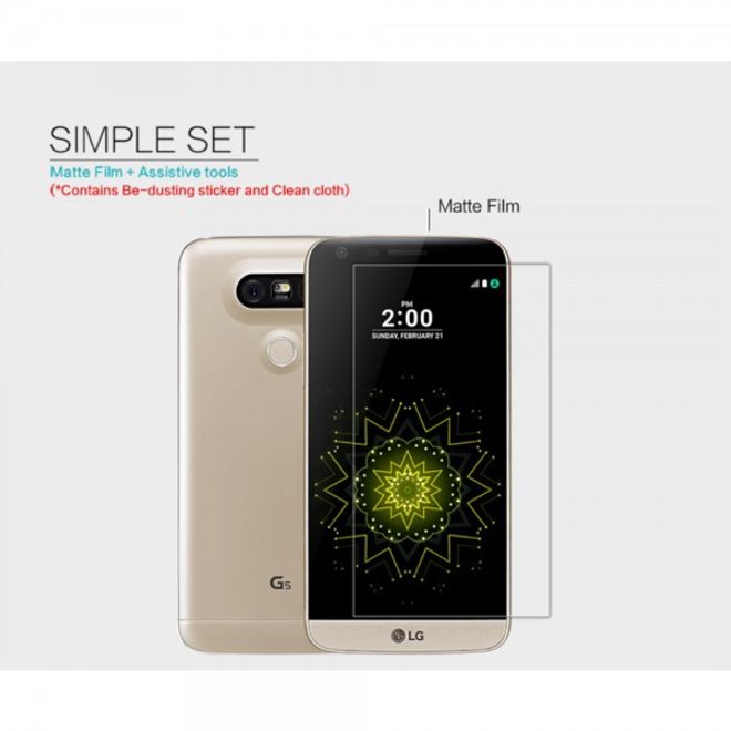 Nillkin - LG G5 Schutzfolie mit kratzfester Beschichtung - matt