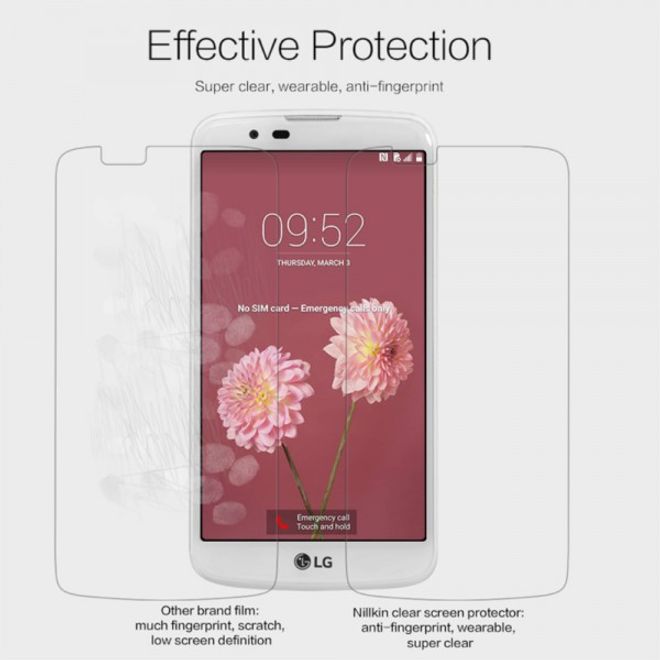 LG K10 Schutzfolie mit Anti-Fingerabdruck Beschichtung von Nillkin