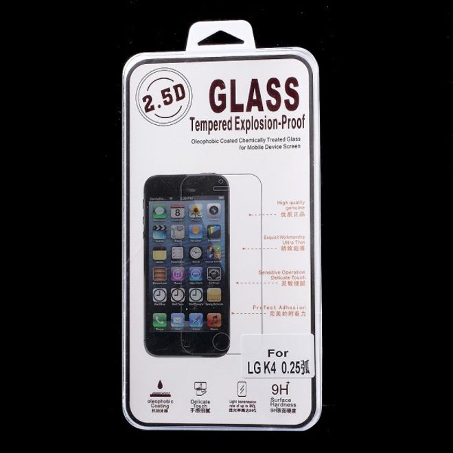 LG K4 Schutzfolie aus gehärtetem Glas (0.25mm dick)
