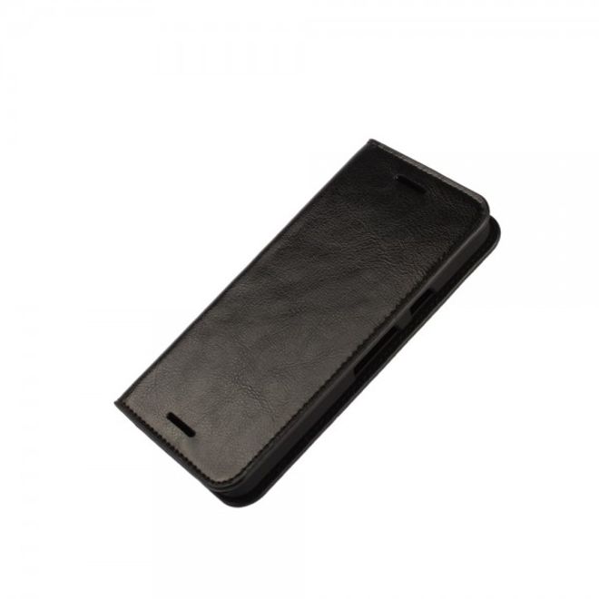 LG Nexus 5X Crazy Horse Echtleder Flip Case Hülle mit Standfunktion - schwarz