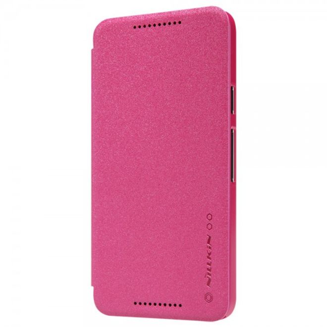 LG Nexus 5X Nillkin Sparkle Series Leder Flip Smart Case Hülle - rosa