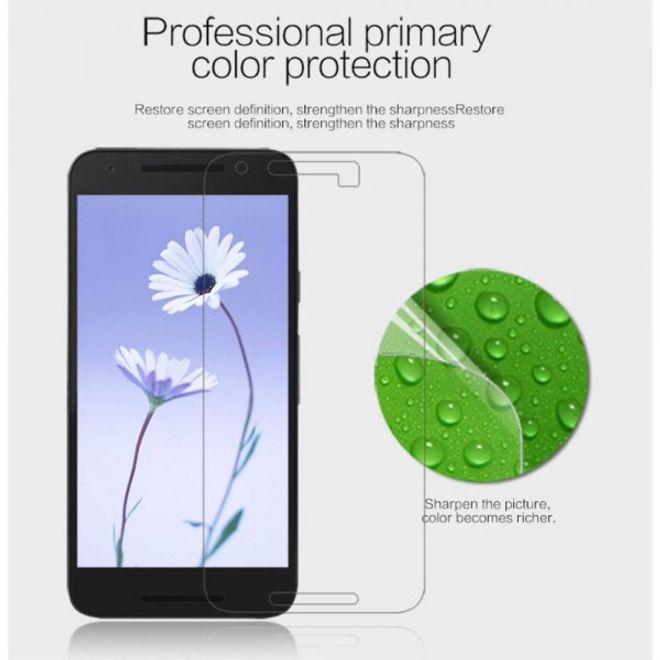 LG Nexus 5X Schutzfolie mit Anti-Fingerabdruck Beschichtung von Nillkin - ultraklar
