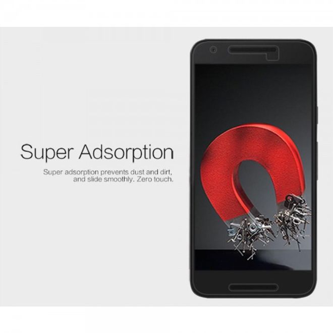 LG Nexus 5X Schutzfolie mit Anti-Fingerabdruck Beschichtung von Nillkin - ultraklar