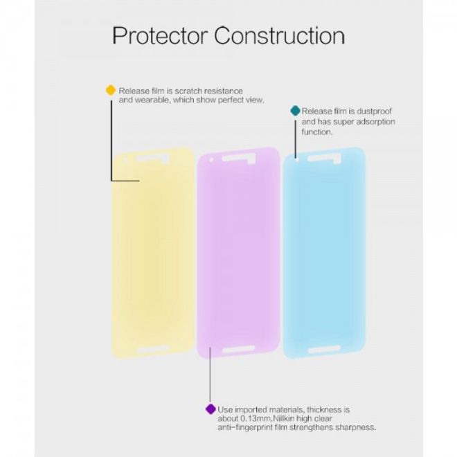 LG Nexus 5X Schutzfolie mit Anti-Fingerabdruck Beschichtung von Nillkin - ultraklar