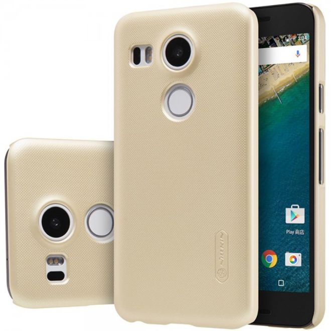 Nillkin - LG Nexus 5X Hülle - Plastik Case - Super Frosted Shield Series - gold