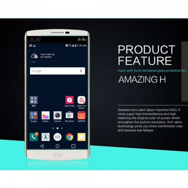 LG V10 Schutzfolie aus gehärtetem Glas von Nillkin (H)