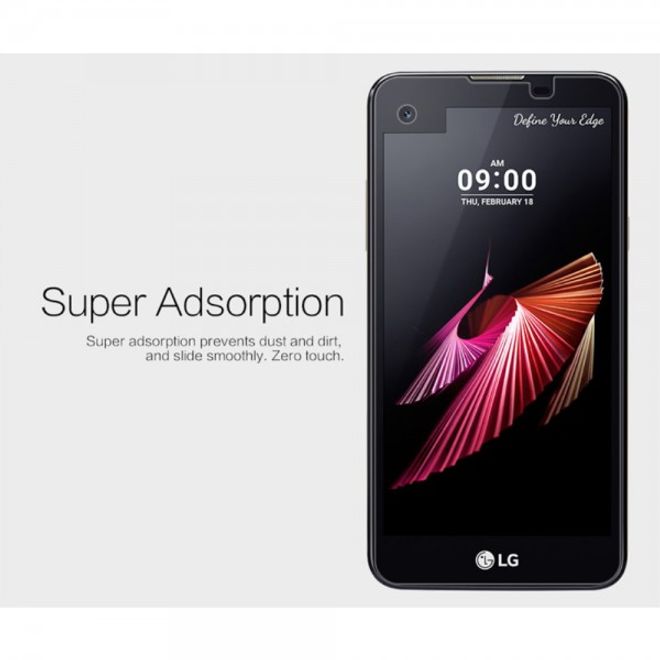 LG X Screen Schutzfolie mit Anti-Fingerabdruck Beschichtung von Nillkin