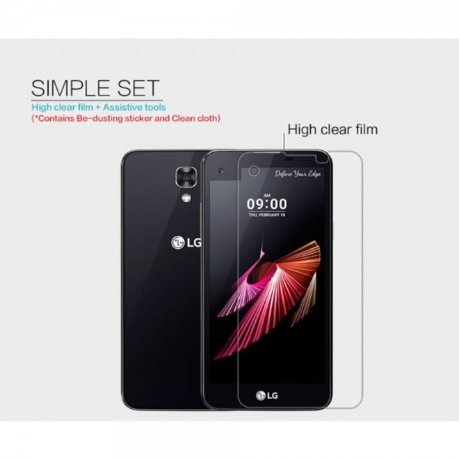 LG X Screen Schutzfolie mit Anti-Fingerabdruck Beschichtung von Nillkin