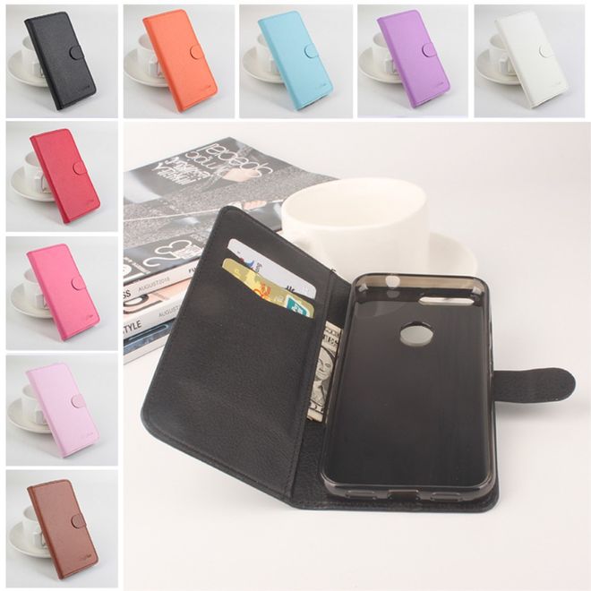 LingMao - Google Pixel XL Case - Hülle aus Leder - mit Litchitextur - pink