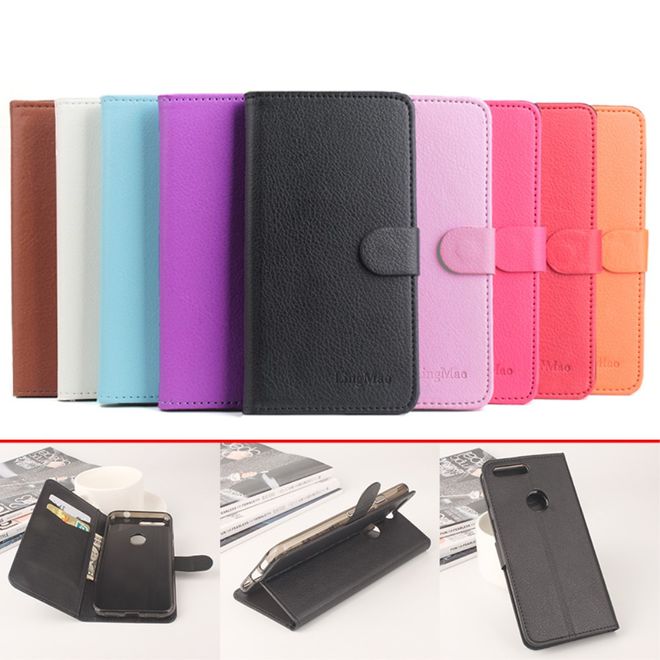 LingMao - Google Pixel XL Case - Hülle aus Leder - mit Litchitextur - pink