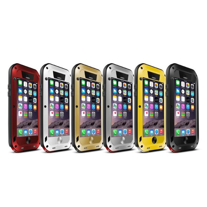 Love Mei - iPhone 6/6S - Ultrarobuste Metall Hülle - Powerful Series - gold