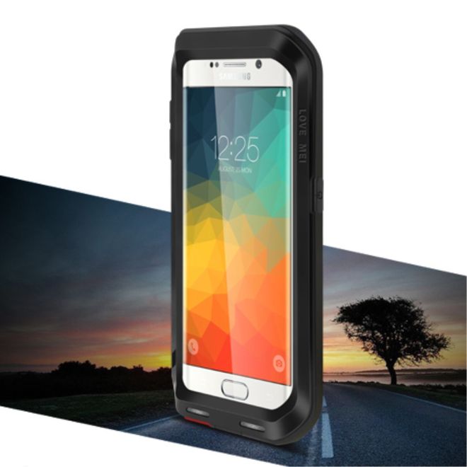 Love Mei - Galaxy S6 Edge Plus - Ultrarobuste Metall Hülle - Powerful Series - schwarz