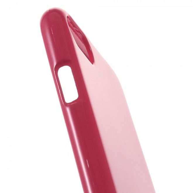 Goospery - iPhone SE (2022) / SE (2020) / 8 / 7 Handy Hülle - TPU Soft Case - Pearl Jelly Series - pink