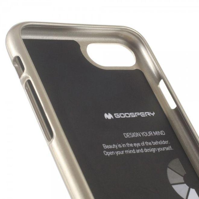 Goospery - iPhone SE (2022) / SE (2020) / 8 / 7 Handy Hülle - TPU Soft Case - Pearl Jelly Series - gold