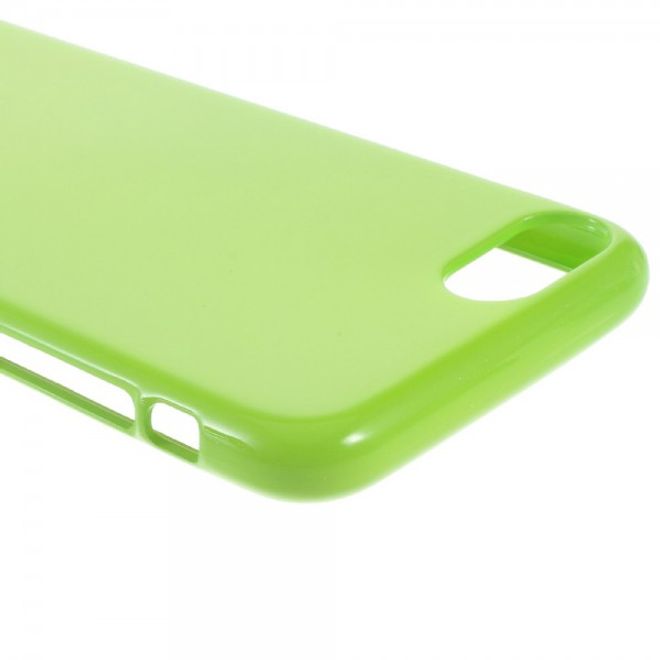 Goospery - iPhone SE (2022) / SE (2020) / 8 / 7 Handy Hülle - TPU Soft Case - Pearl Jelly Series - lime