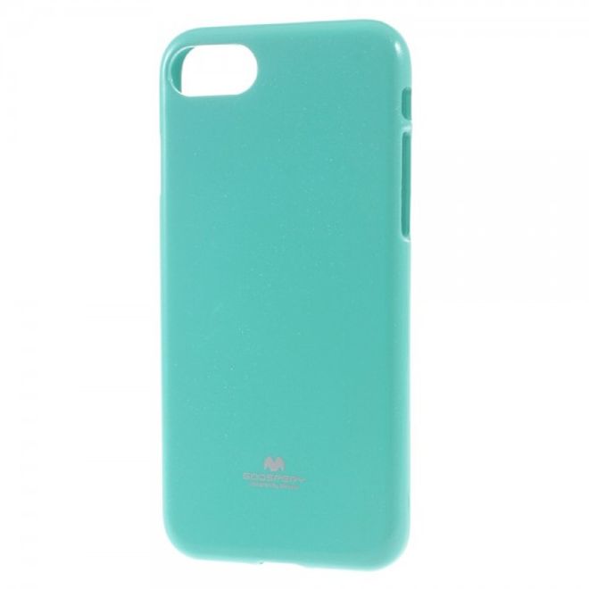 Goospery - iPhone SE (2022) / SE (2020) / 8 / 7 Handy Hülle - TPU Soft Case - Pearl Jelly Series - mint