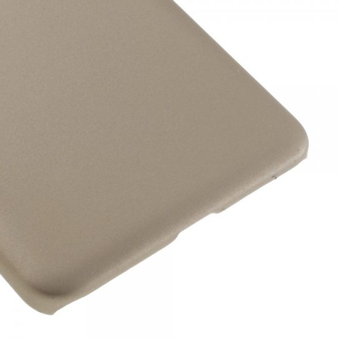 Microsoft Lumia 650 Gummierte Hart Plastik Case Hülle - champagnerfarben