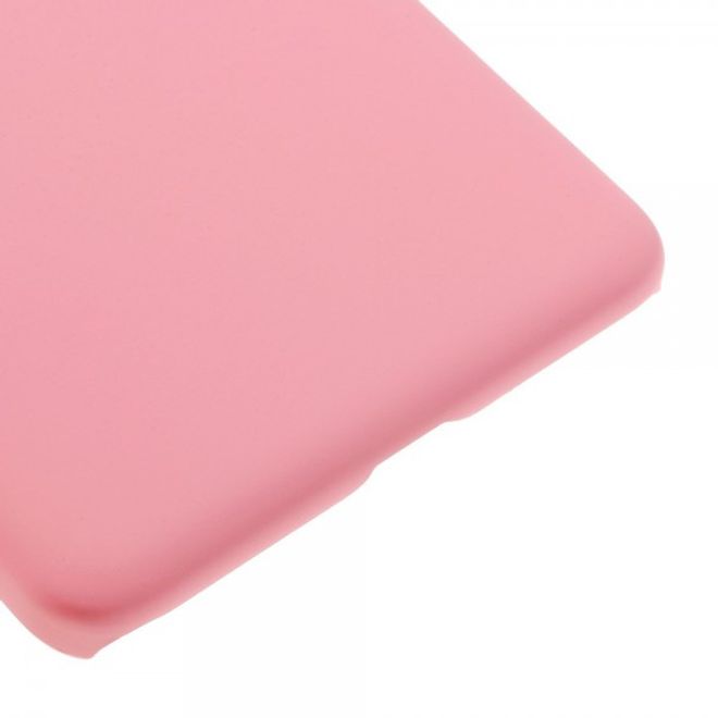 Microsoft Lumia 650 Gummierte Hart Plastik Case Hülle - pink