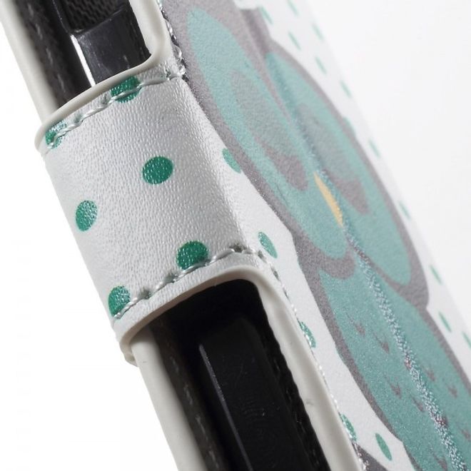 Microsoft Lumia 650 Leder Cover Hülle mit schlafender Eule