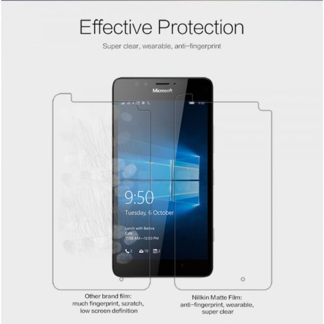 Microsoft Lumia 950 Schutzfolie mit Blendschutz von Nillkin - matt