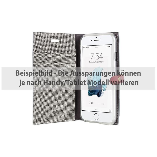 Goospery - iPhone 6 Plus/6S Plus Handy Case - Hülle aus Kunstleder - Milano Diary Series - pink