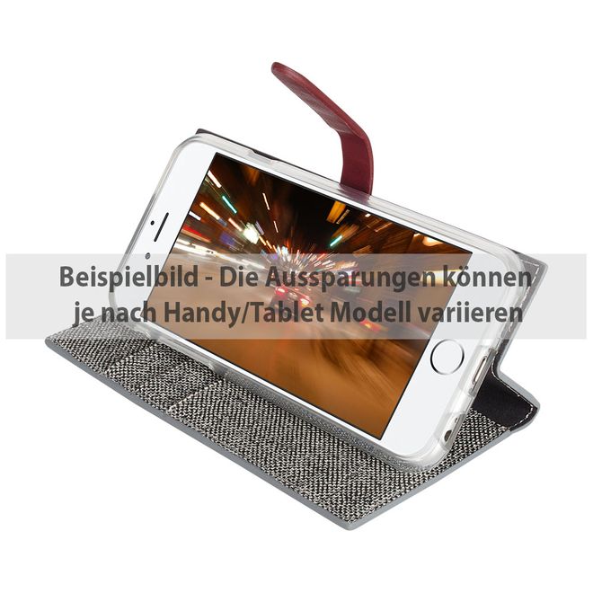 Goospery - iPhone 6 Plus/6S Plus Handy Case - Hülle aus Kunstleder - Milano Diary Series - schwarz