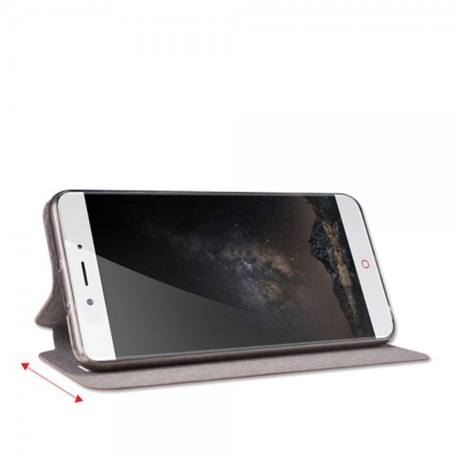 Huawei Honor 8 - Mofi Handycase - Cover aus Leder - Rui Series - mit Standfunktion - rosa