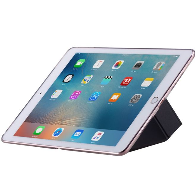 Momax - iPad Pro 9.7 Smart Case - Hülle aus Leder - The Core Series - faltbar - schwarz
