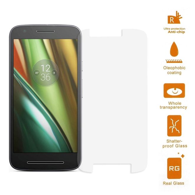 Motorola Moto E3 Schutzglas - Displayschutz nur 0.3mm dick - transparent