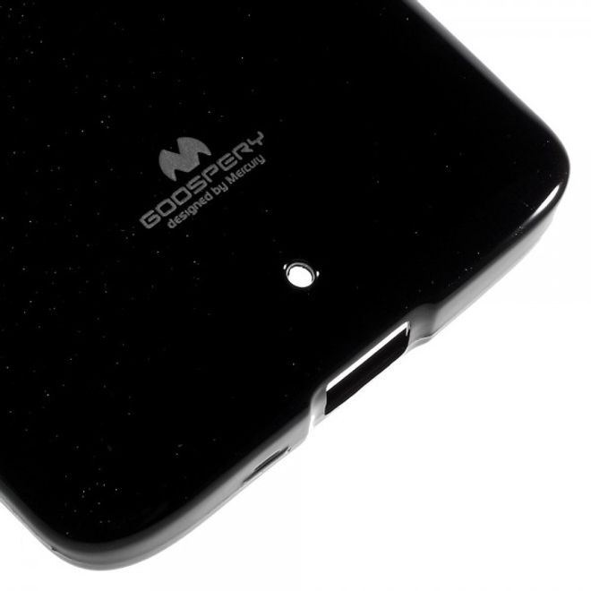 Goospery - Motorola Moto X Play Handy Hülle - TPU Soft Case - Pearl Jelly Series - schwarz